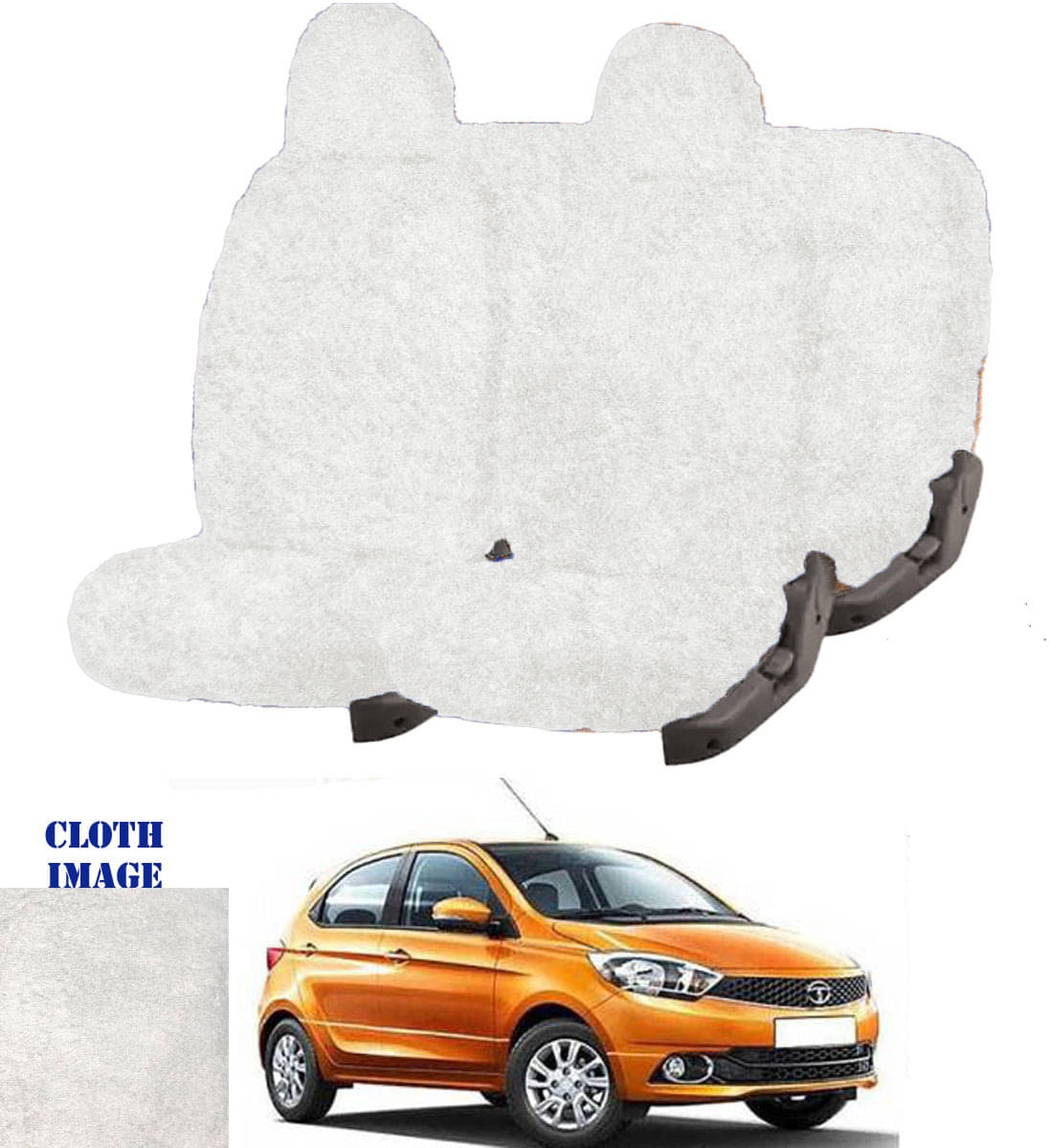 Tata Tiago White 5 Seater Car Seat Cover Tata Tiago White 5 Seater Car Seat Cover