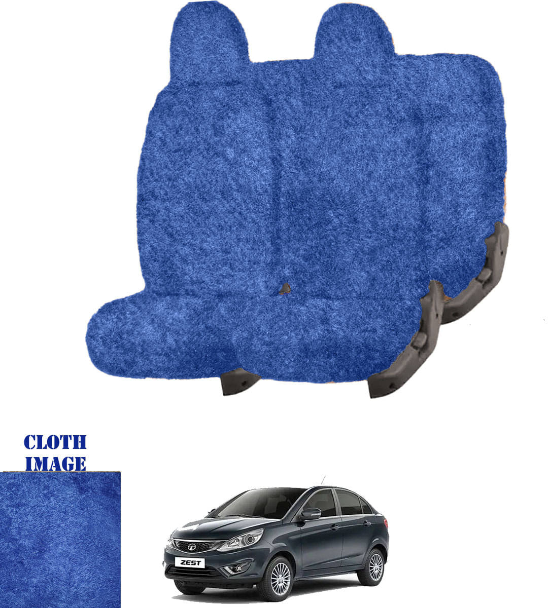 Tata Zest Blue 5 Seater Car Seat Cover Tata Zest Blue 5 Seater Car Seat Cover