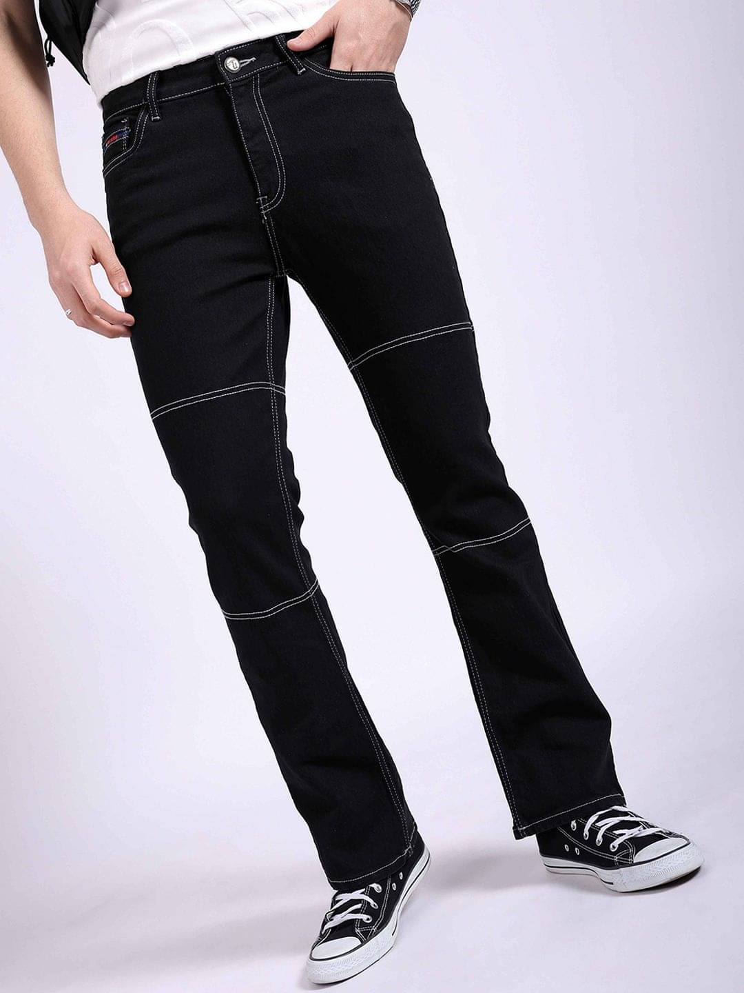 The Indian Garage Co. Bootcut Men's Jeans - Black ( Pack of 1 ) The Indian Garage Co. Bootcut Men's Jeans - Black ( Pack of 1 )