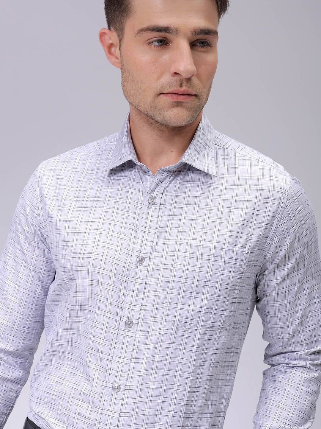 The Indian Garage Co. Poly Cotton Slim Fit Full Sleeves Men's Formal Shirt - Grey ( Pack of 1 ) The Indian Garage Co. Poly Cotton Slim Fit Full Sleeves Men's Formal Shirt - Grey ( Pack of 1 )