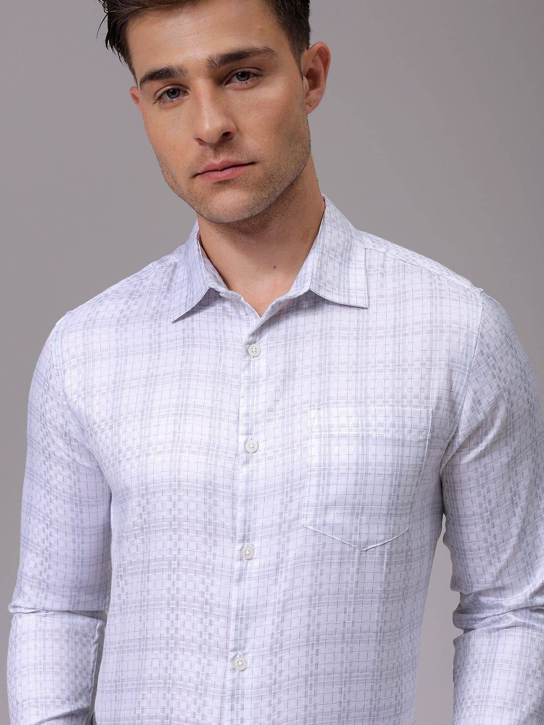     			The Indian Garage Co. Poly Cotton Slim Fit Full Sleeves Men's Formal Shirt - Blue ( Pack of 1 )