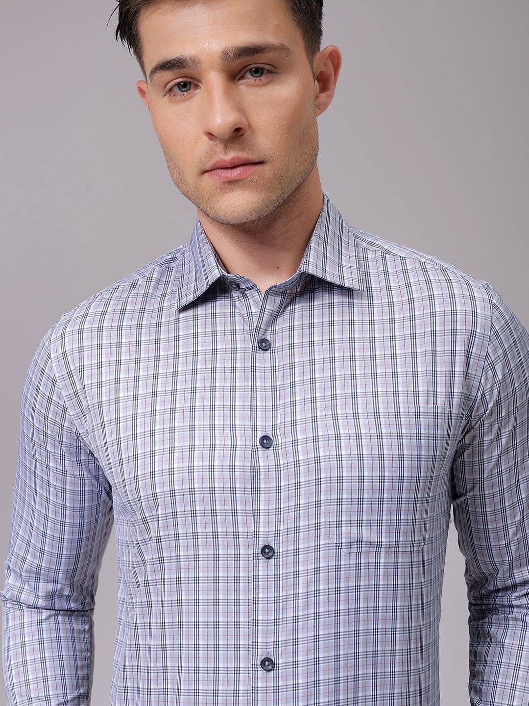The Indian Garage Co. Poly Cotton Slim Fit Full Sleeves Men's Formal Shirt - Grey ( Pack of 1 ) The Indian Garage Co. Poly Cotton Slim Fit Full Sleeves Men's Formal Shirt - Grey ( Pack of 1 )