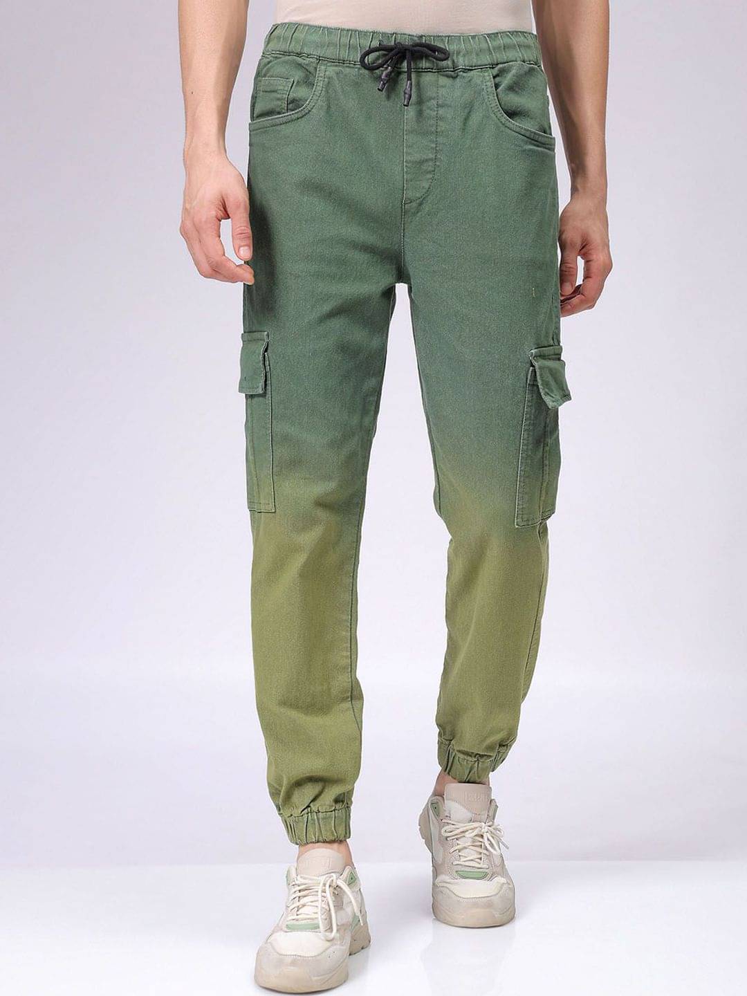 The Indian Garage Co. Regular Fit Jogger Men's Jeans - Green ( Pack of 1 )     			The Indian Garage Co. Regular Fit Jogger Men's Jeans - Green ( Pack of 1 )