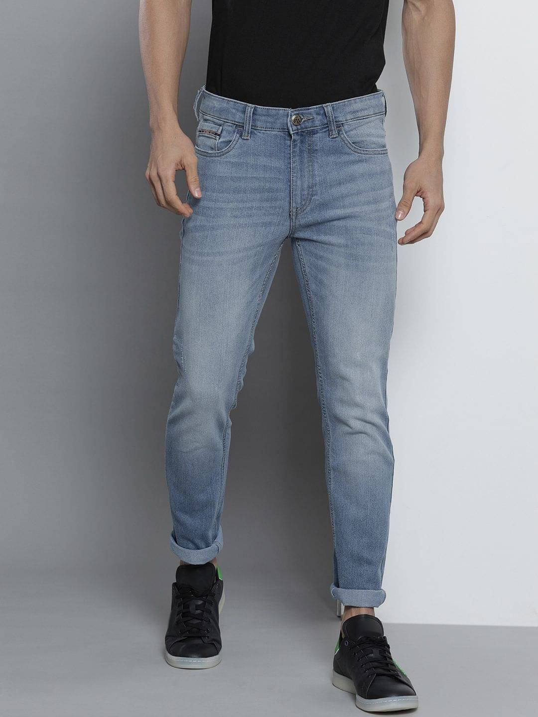     			The Indian Garage Co. Slim Fit Basic Men's Jeans - Blue ( Pack of 1 )