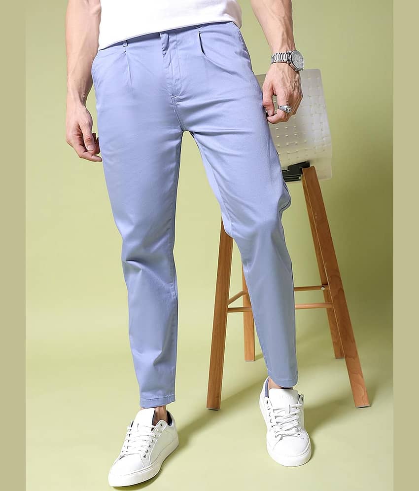 The Indian Garage Co. Slim Flat Men's Chinos - Blue ( Pack of 1 ) - Trousers | Buy online on ZillyBuy