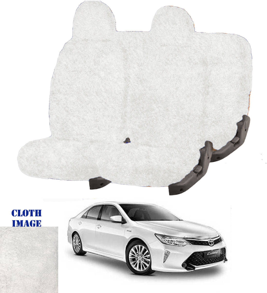     			Toyota Camry White 5 Seater Car Seat Cover