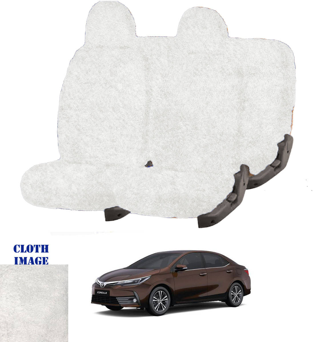 Toyota Corolla Altis White 5 Seater Car Seat Cover Toyota Corolla Altis White 5 Seater Car Seat Cover