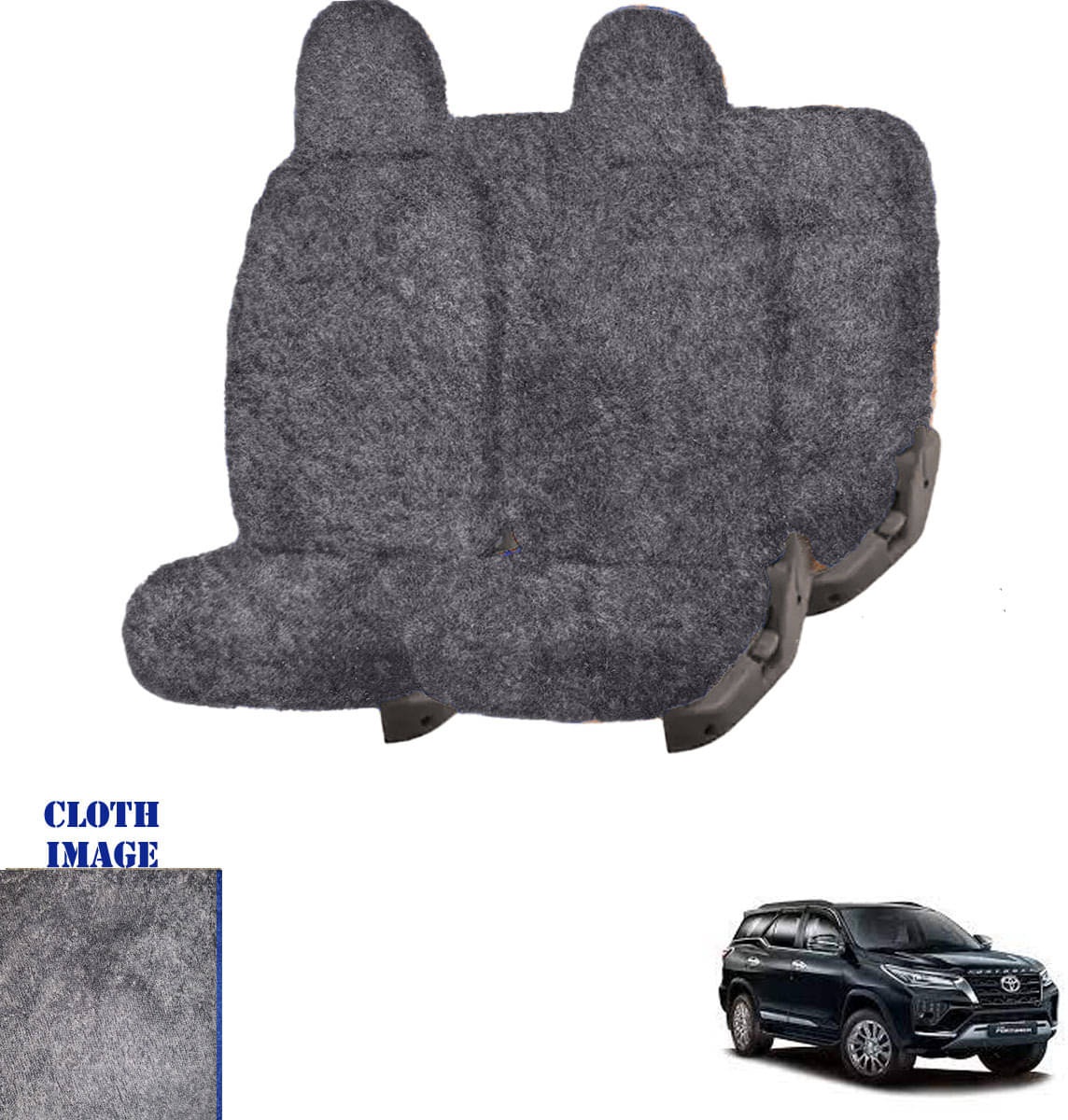     			Toyota Fortuner Grey 7 Seater Car Seat Cover