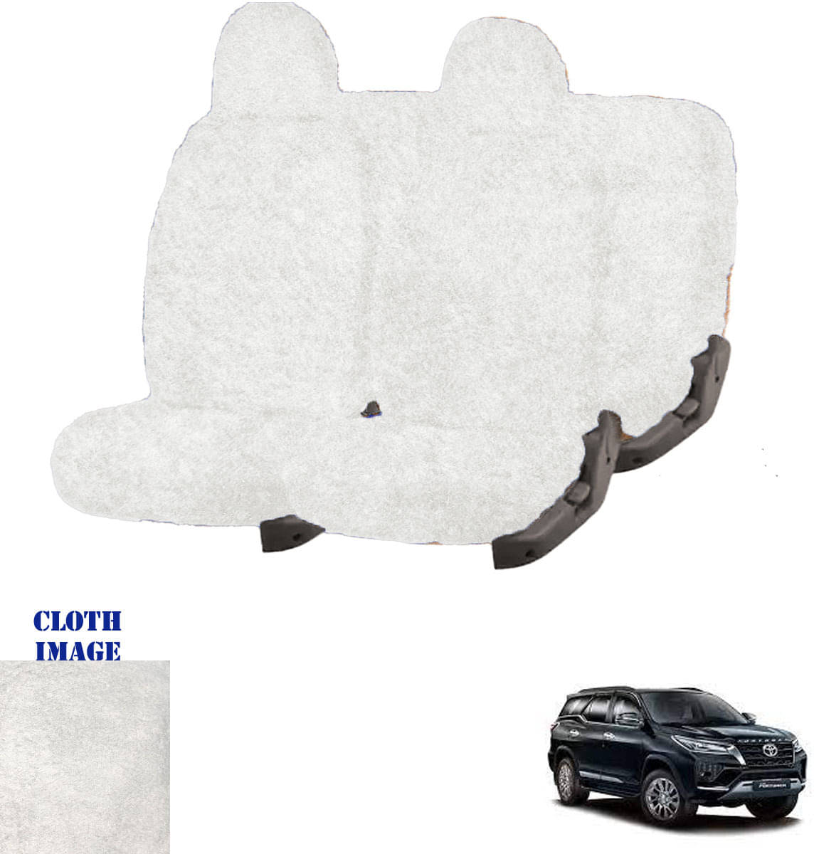 Toyota Fortuner White 7 Seater Car Seat Cover Toyota Fortuner White 7 Seater Car Seat Cover