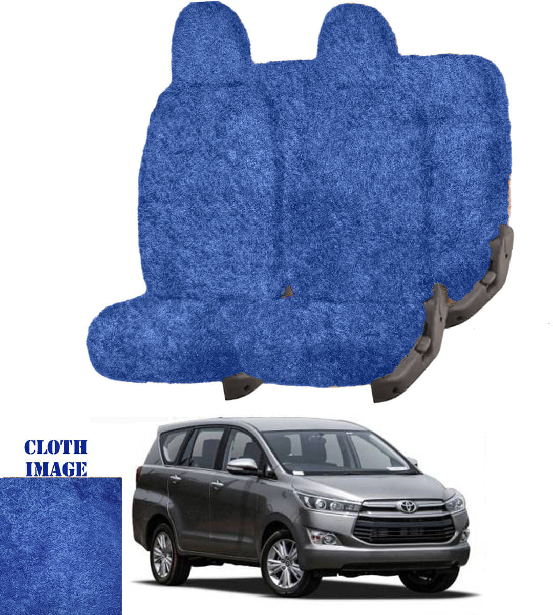     			Toyota Innova Blue 7 Seater Car Seat Cover
