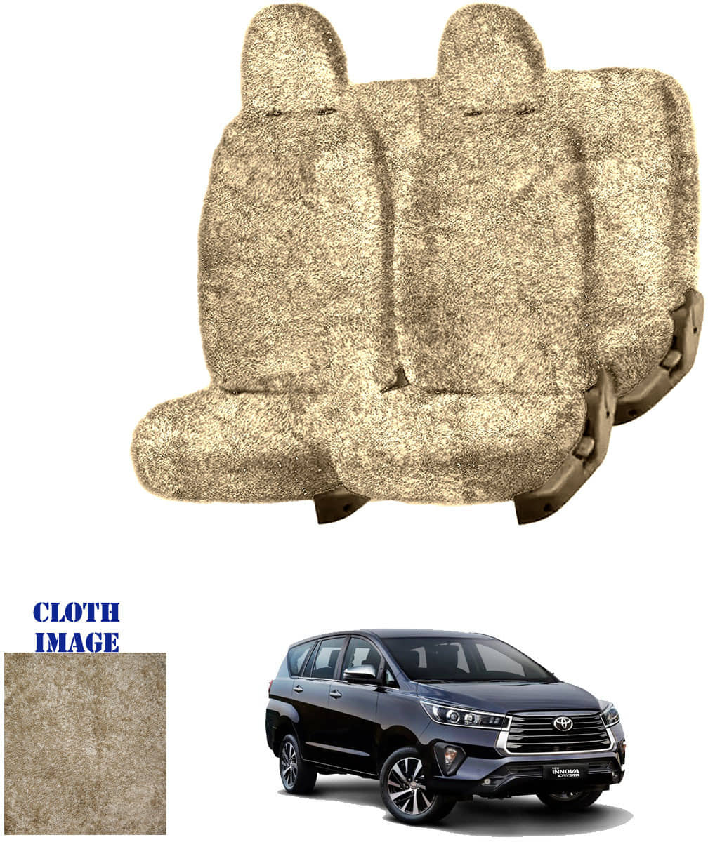Toyota Innova Crysta Beige 7 Seater Car Seat Cover