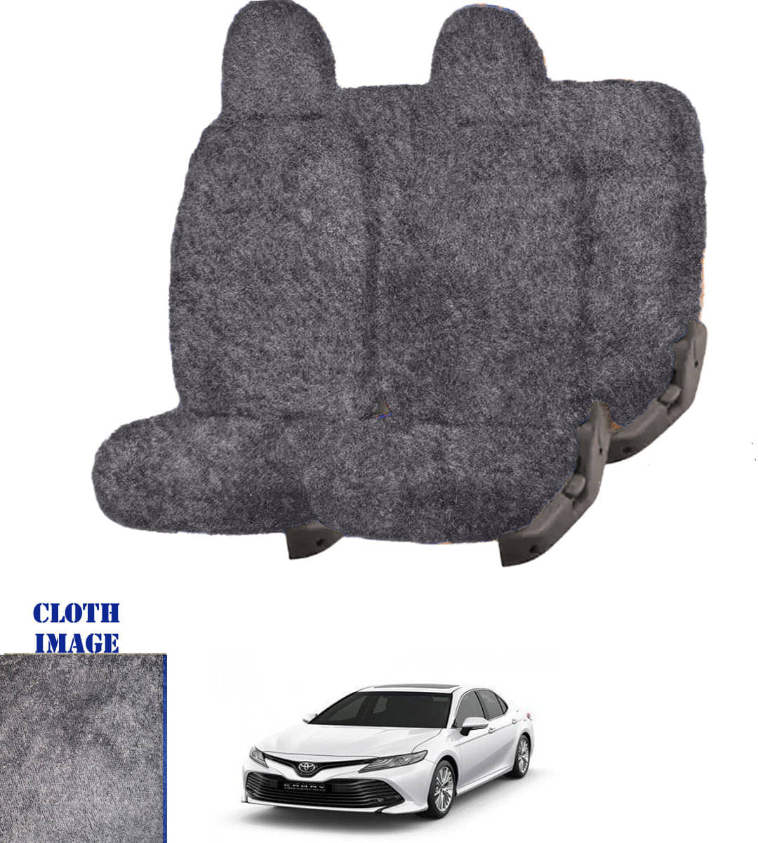 Toyota New Camry Grey 5 Seater Car Seat Cover Toyota New Camry Grey 5 Seater Car Seat Cover