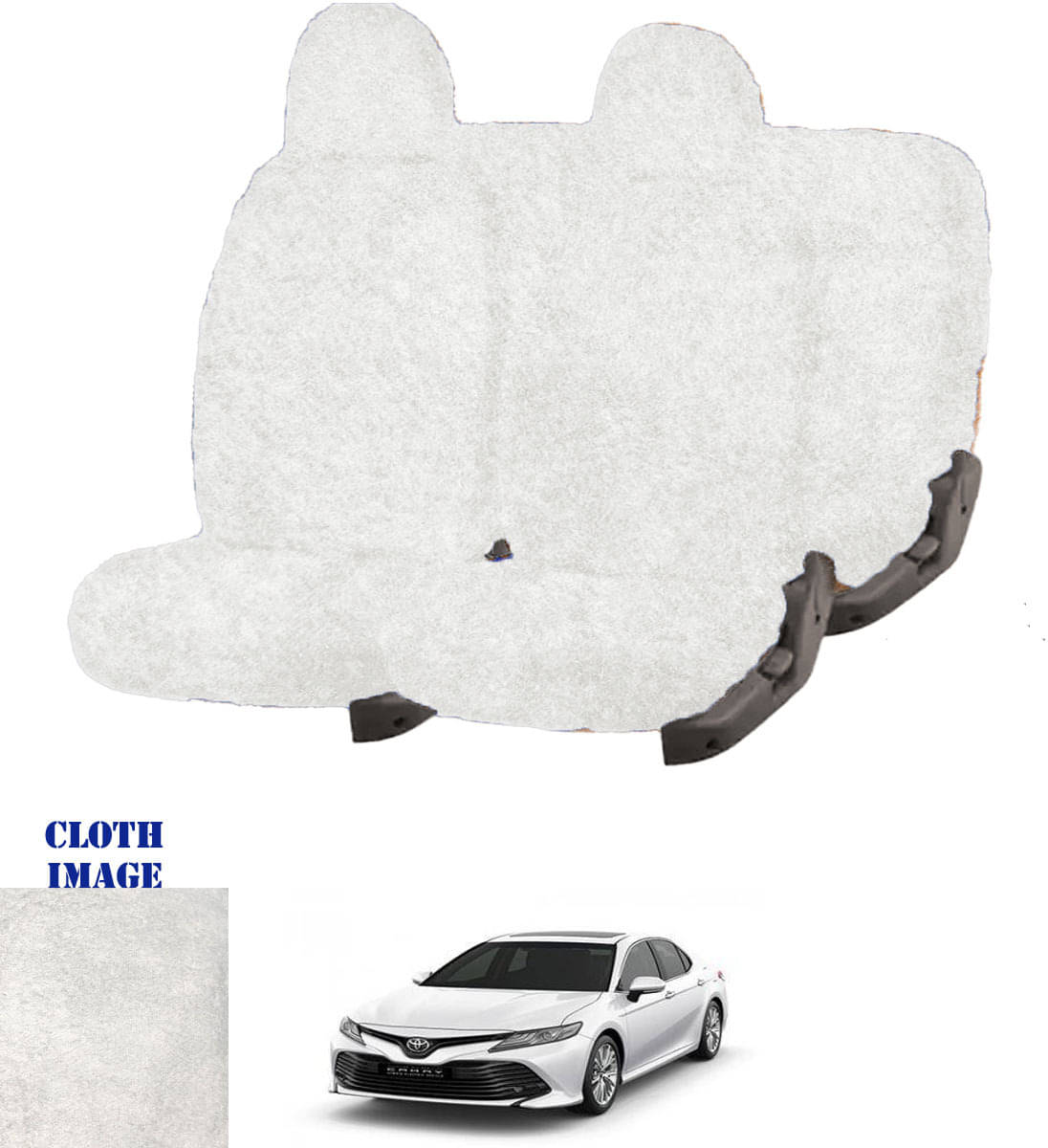 Toyota New Camry White 5 Seater Car Seat Cover Toyota New Camry White 5 Seater Car Seat Cover
