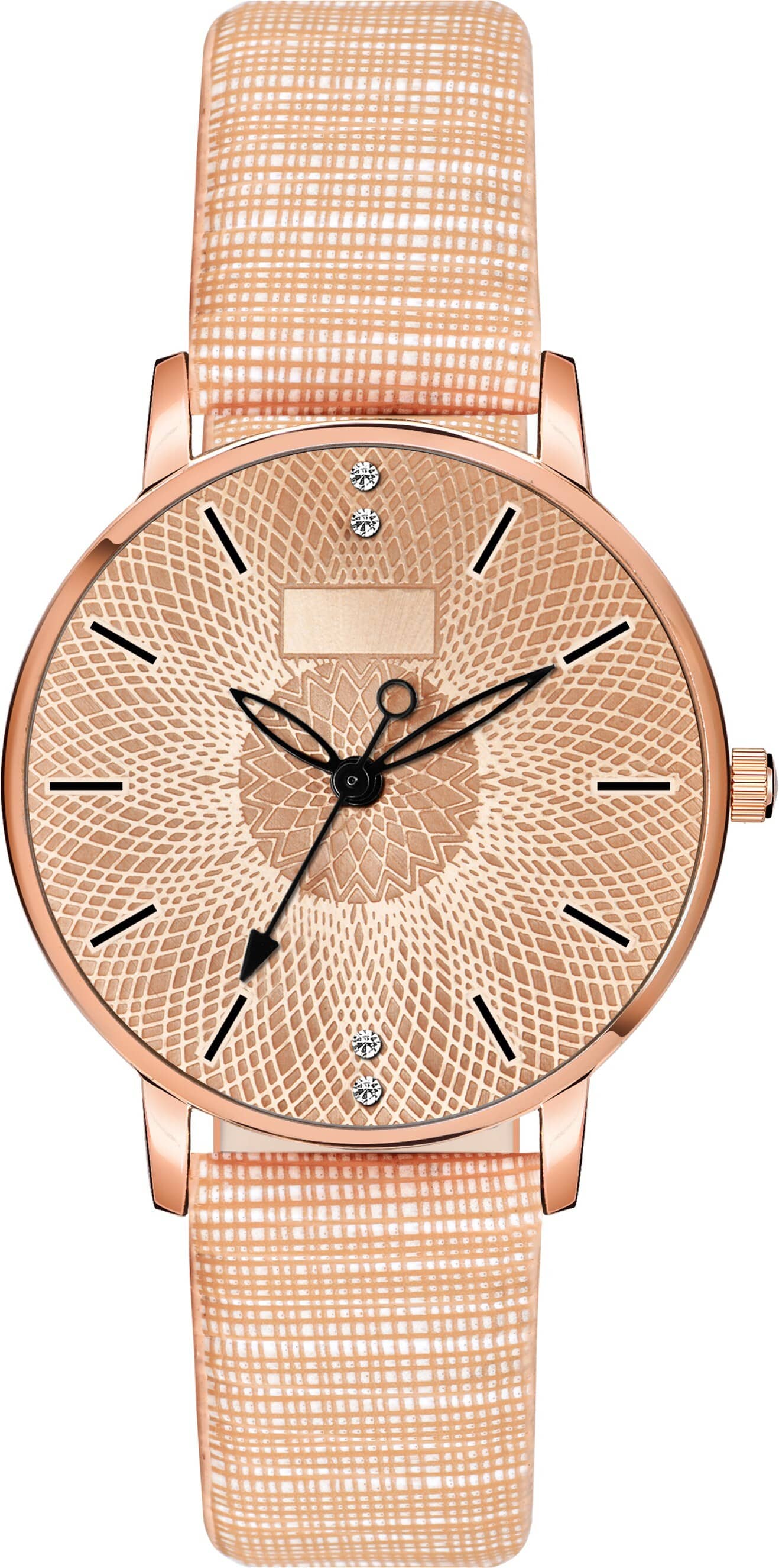 Trex Beige PU Analog Men's Watch