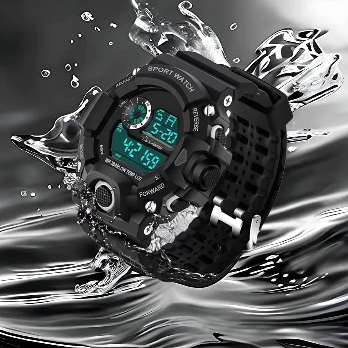     			Trex Black Plastic Digital Men's Watch