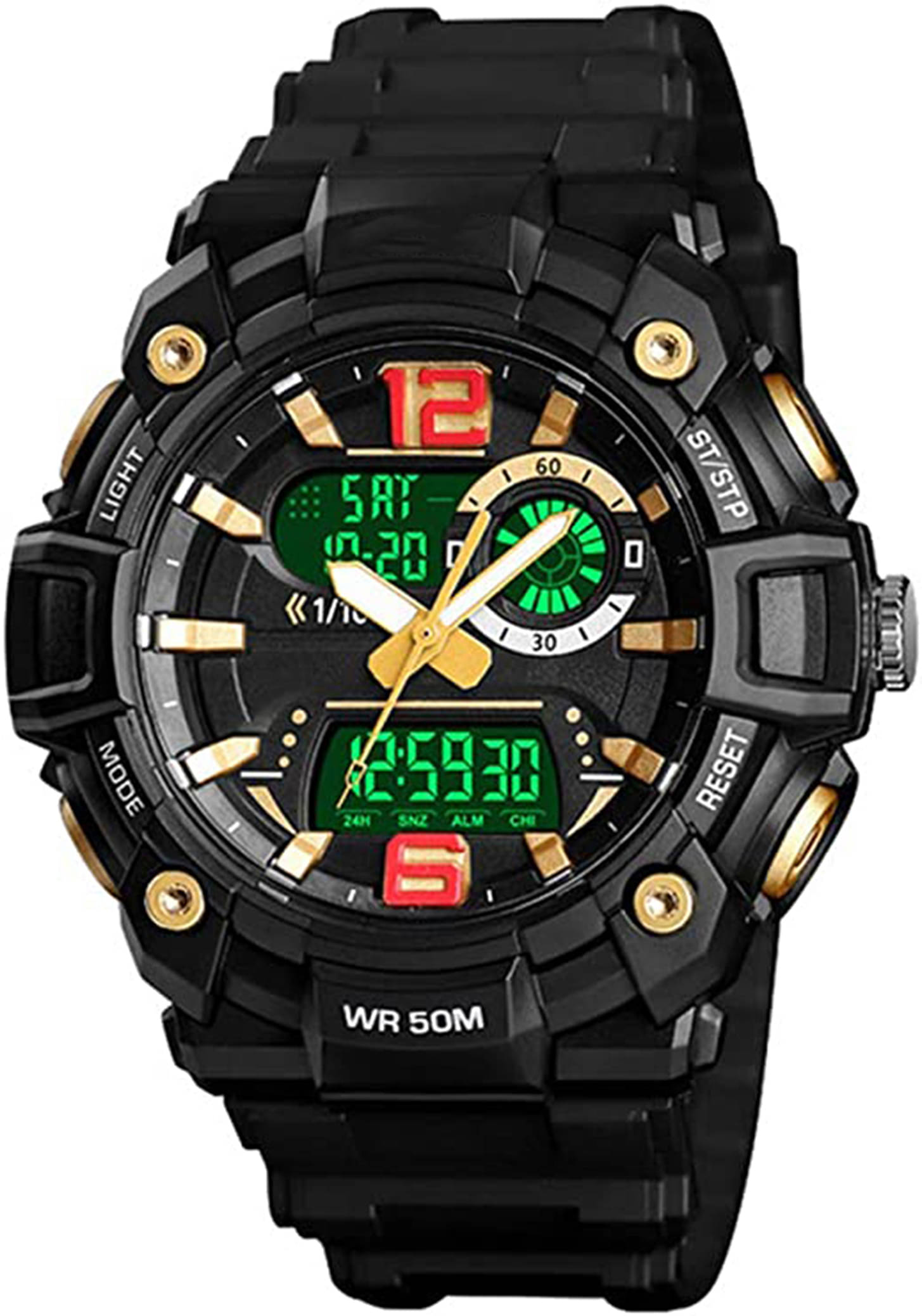     			Trex Black Silicon Analog-Digital Men's Watch