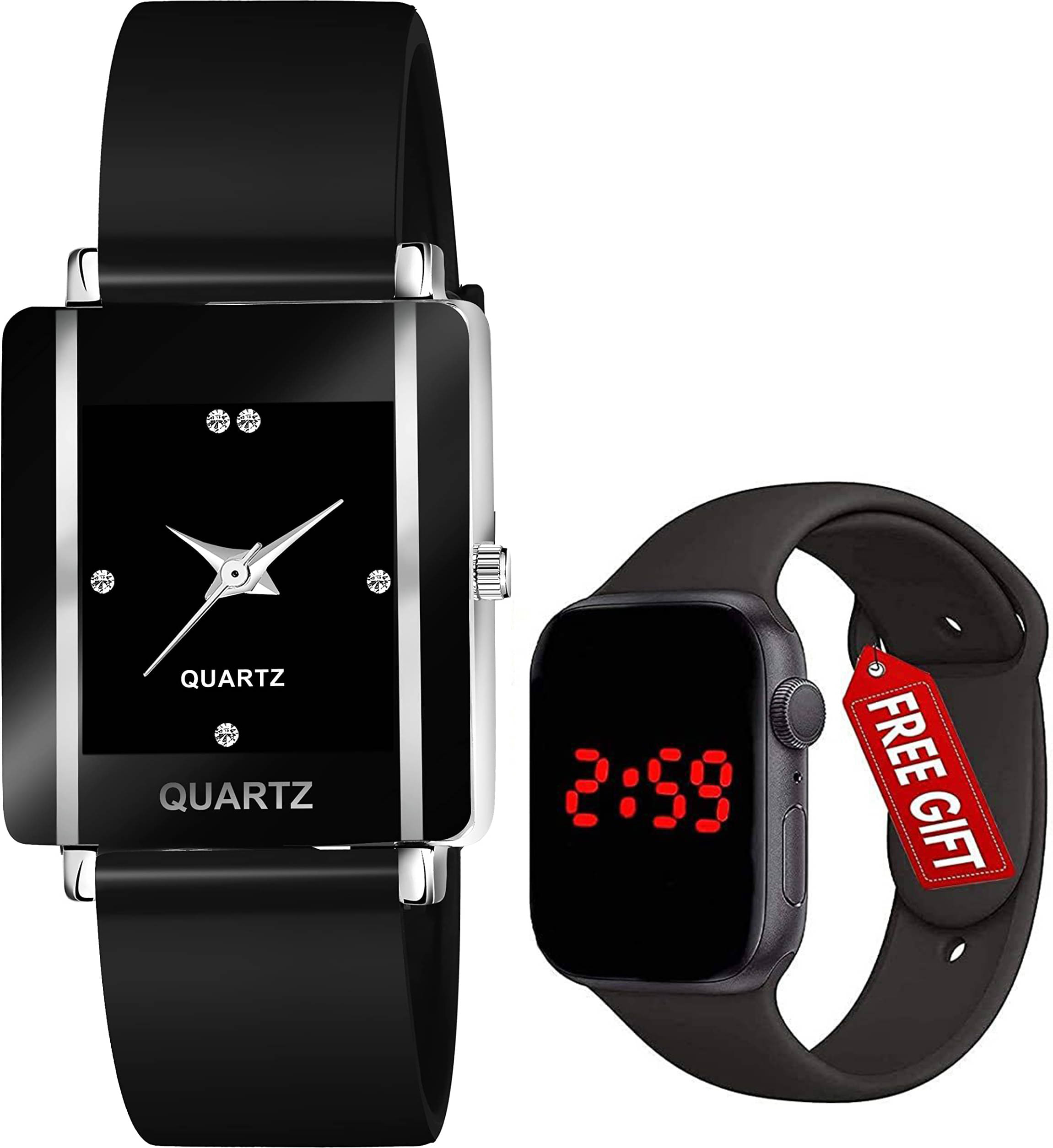     			Trex Black Silicon Analog Men's Watch