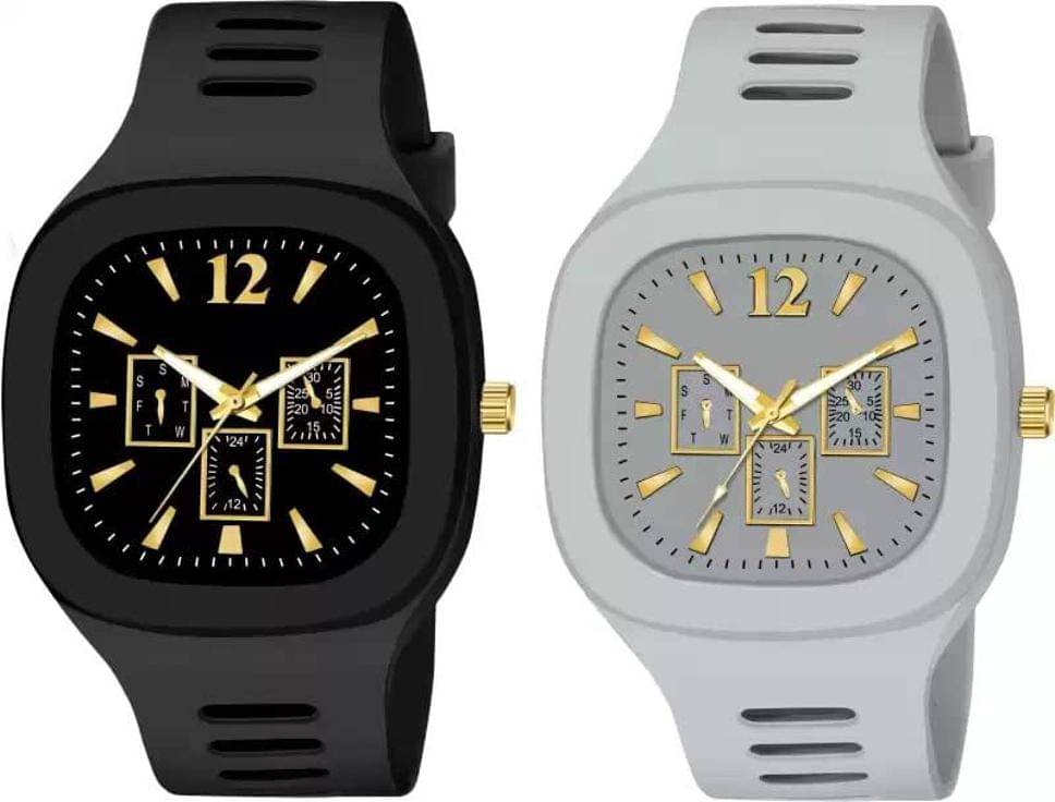     			Trex Black Silicon Analog Men's Watch