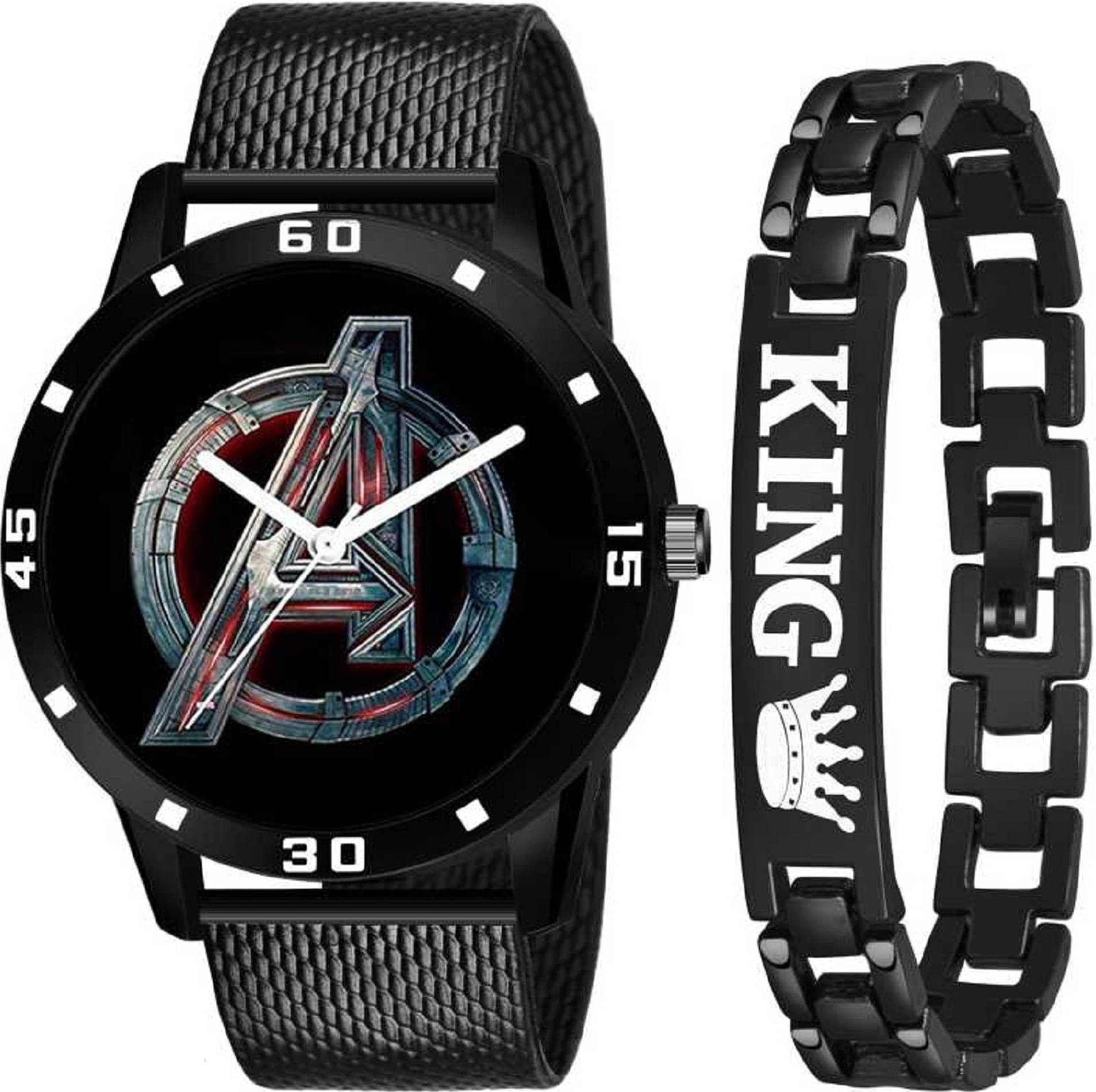     			Trex Black Silicon Analog Men's Watch