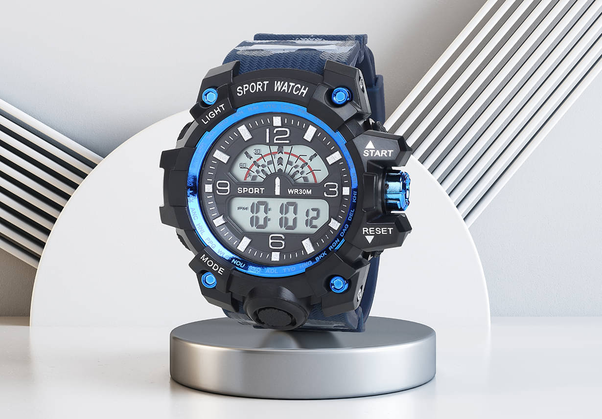     			Trex Black Silicon Digital Men's Watch