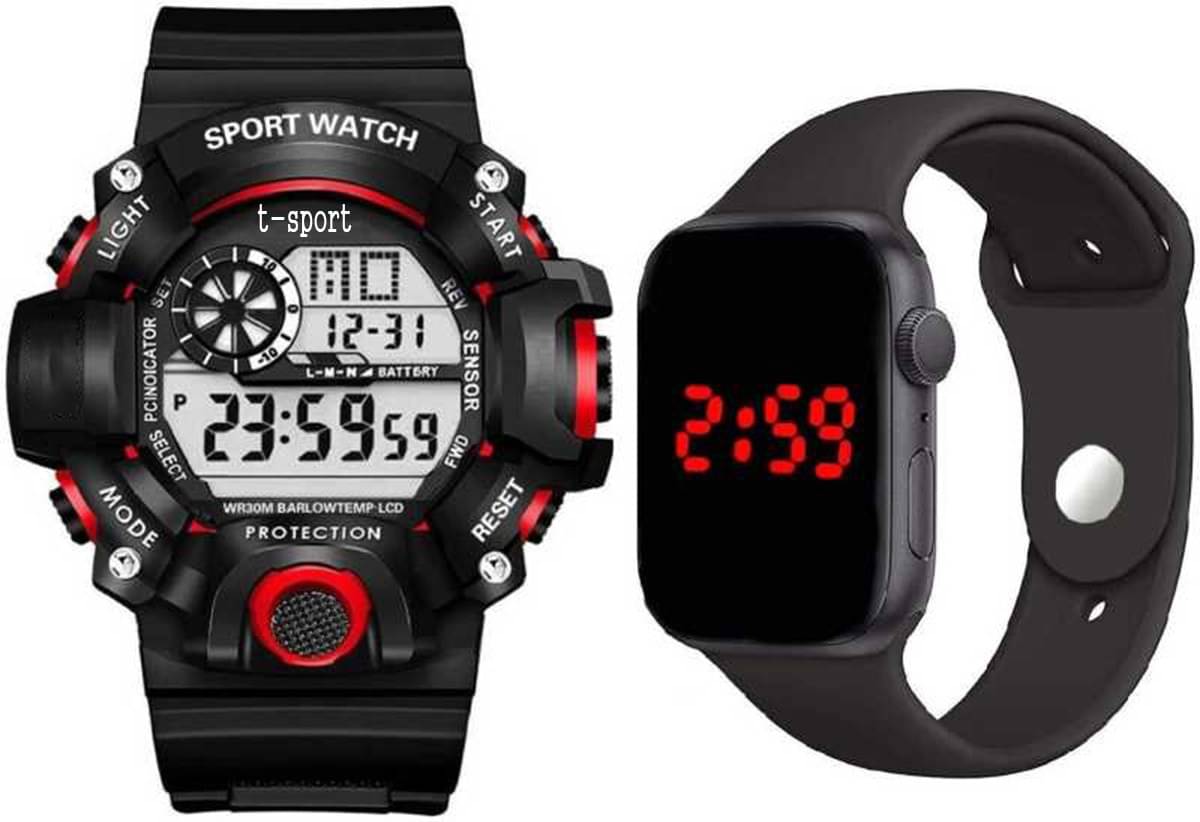    			Trex Black Silicon Digital Men's Watch