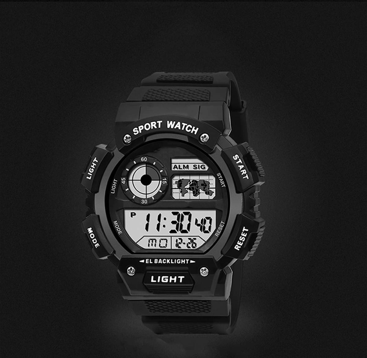     			Trex Black Silicon Digital Men's Watch