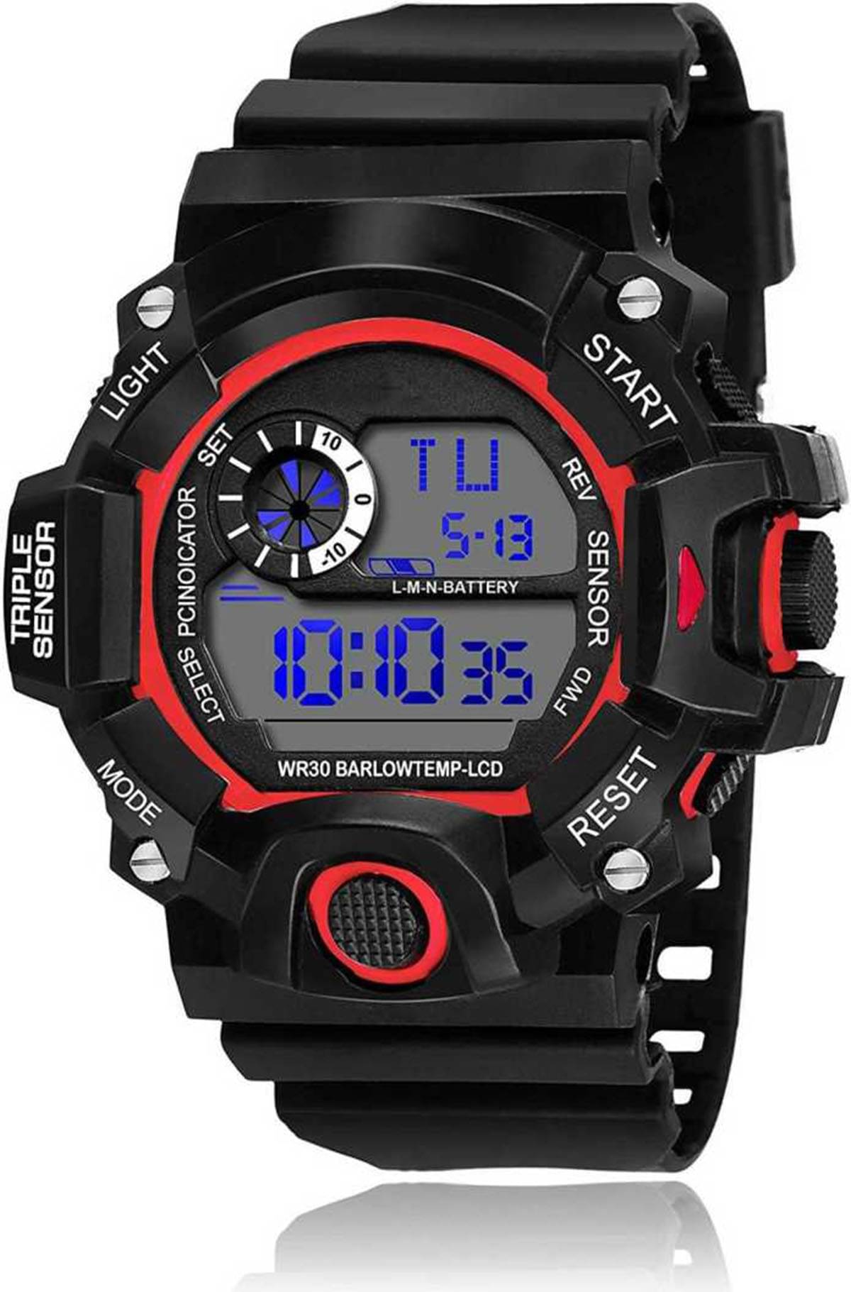     			Trex Black Silicon Digital Men's Watch