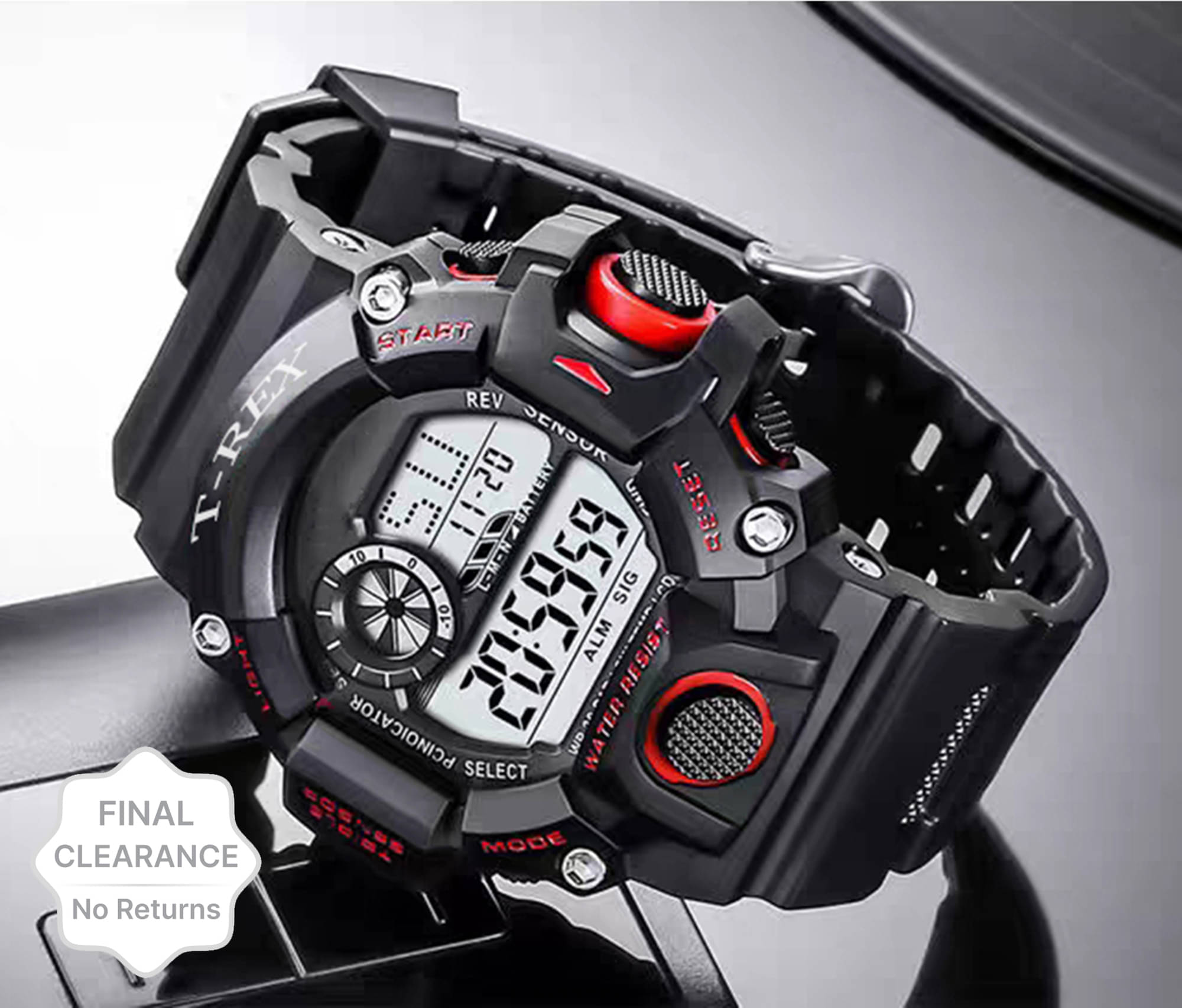     			Trex Black Silicon Digital Men's Watch