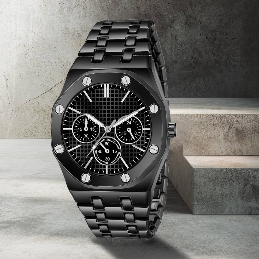 Trex Black Stainless Steel Analog Men's Watch