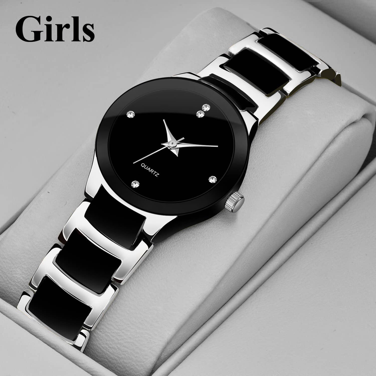 Trex Black Stainless Steel Analog Womens Watch