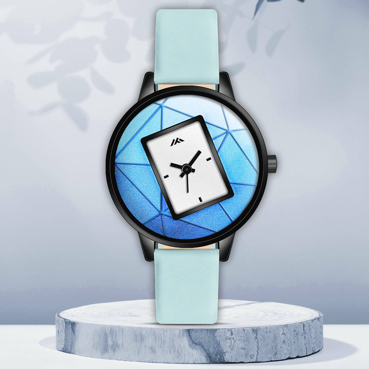     			Trex Blue PU Analog Womens Watch