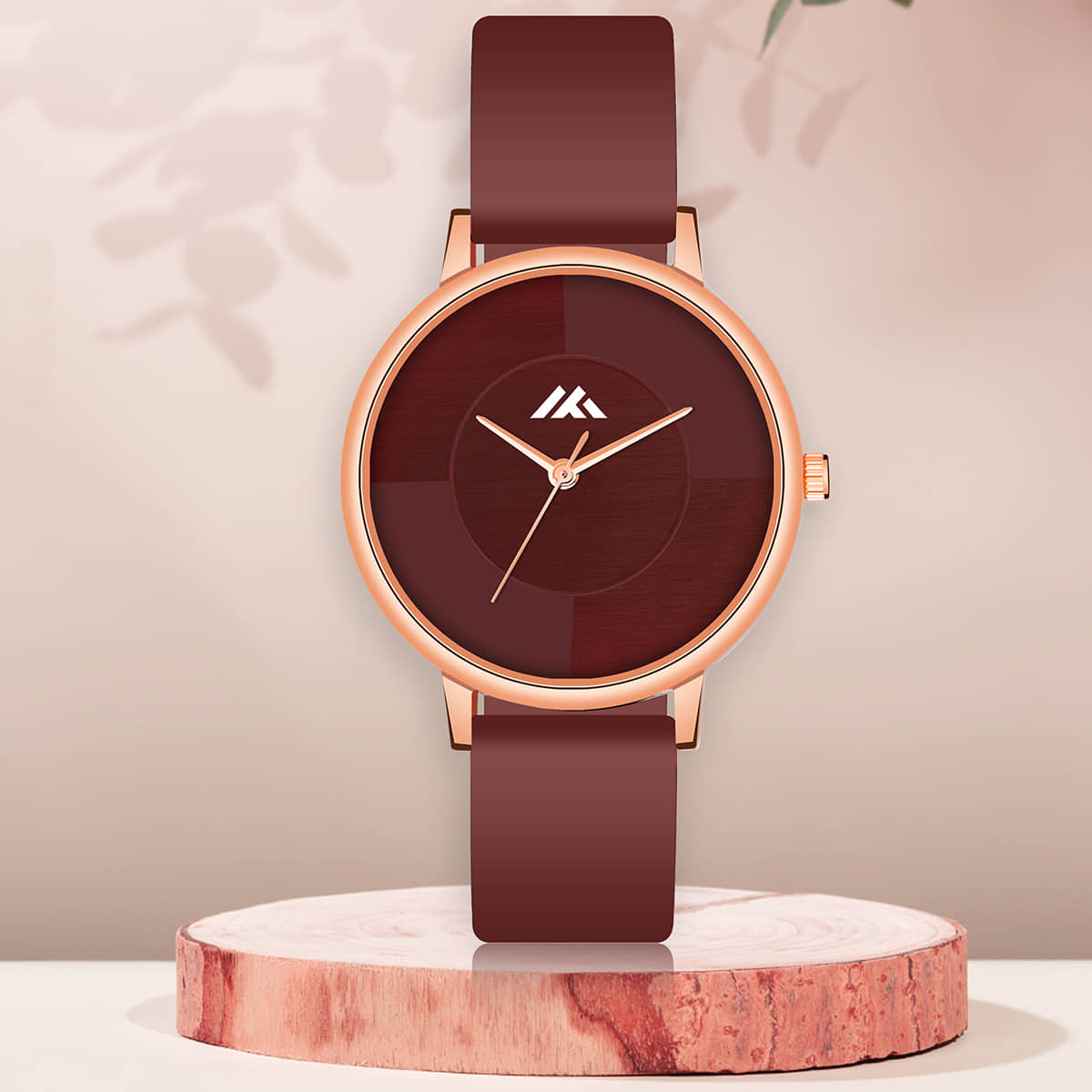 Trex Brown Silicon Analog Womens Watch