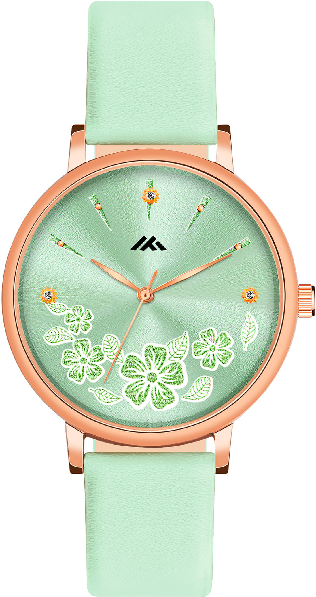     			Trex Green PU Analog Men's Watch