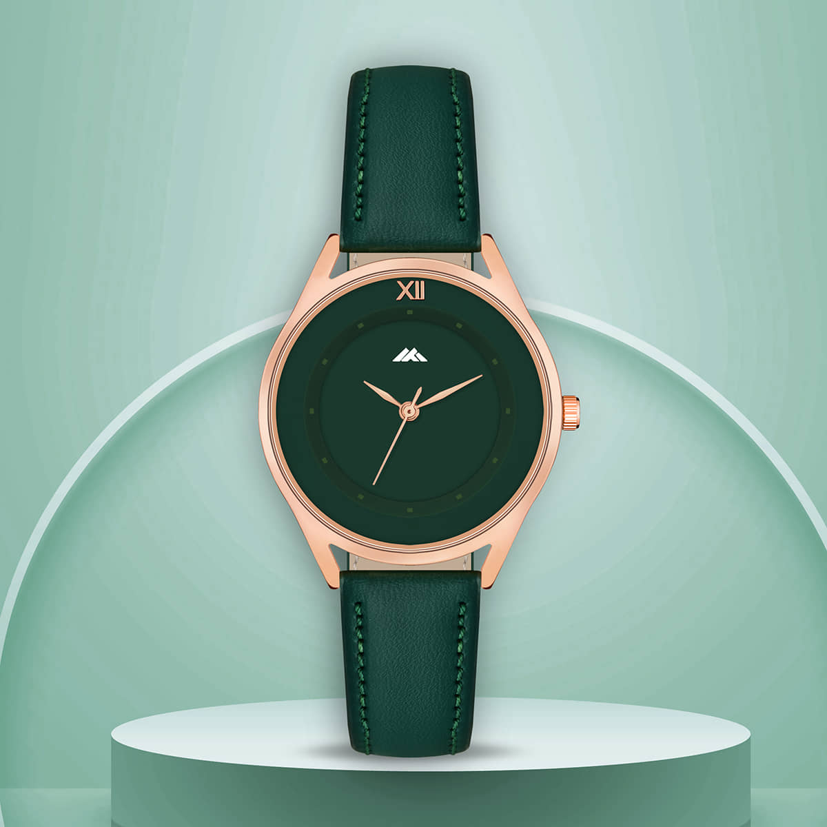 Trex Green PU Analog Womens Watch