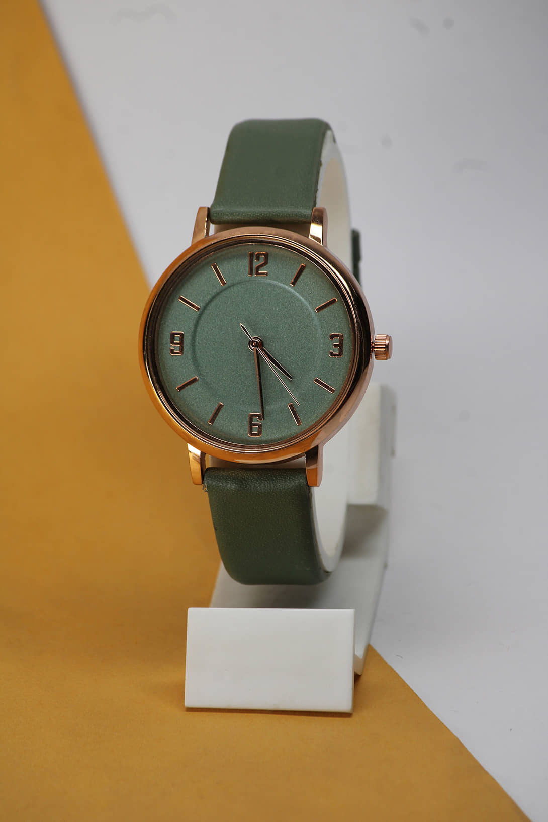 Trex Green PU Analog Womens Watch