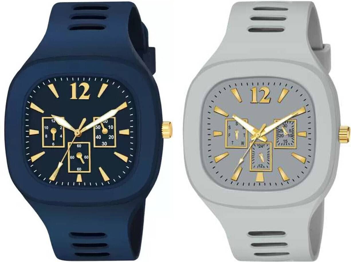     			Trex Light Grey Silicon Analog Men's Watch