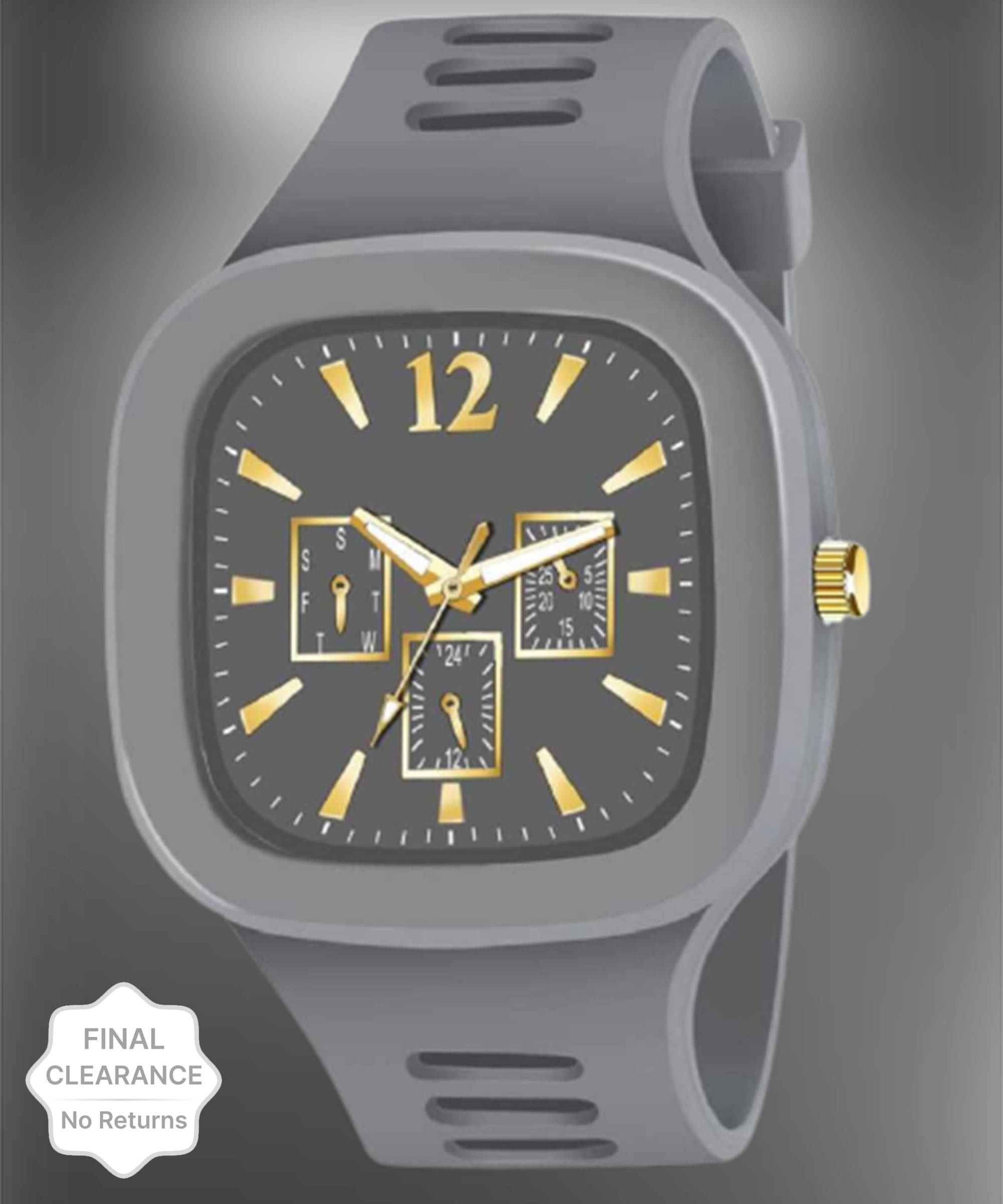     			Trex Light Grey Silicon Analog Men's Watch
