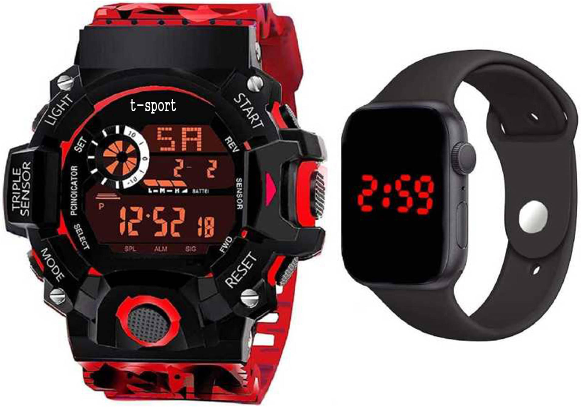     			Trex Multicolor Silicon Digital Men's Watch
