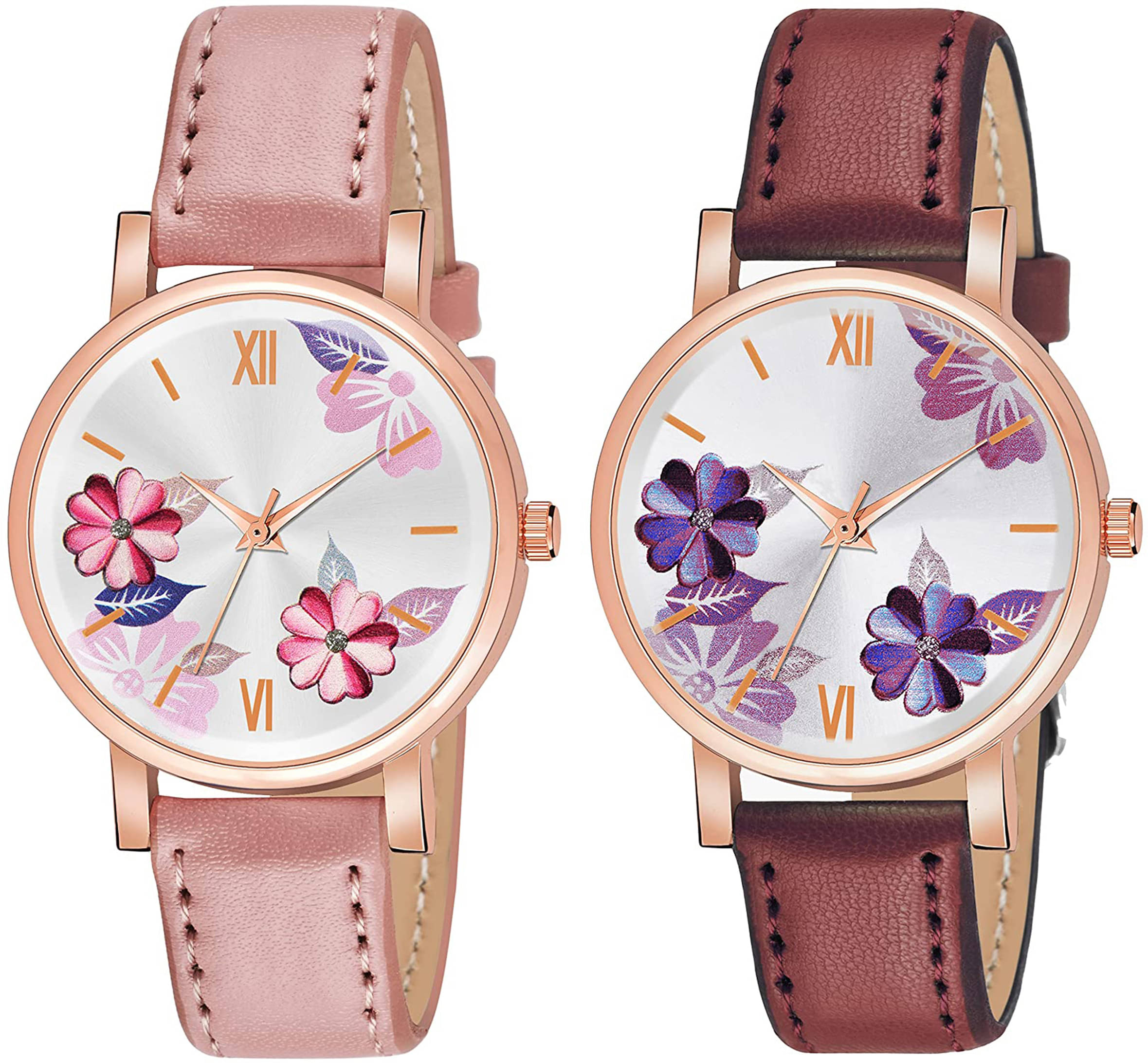     			Trex Pink PU Analog Men's Watch