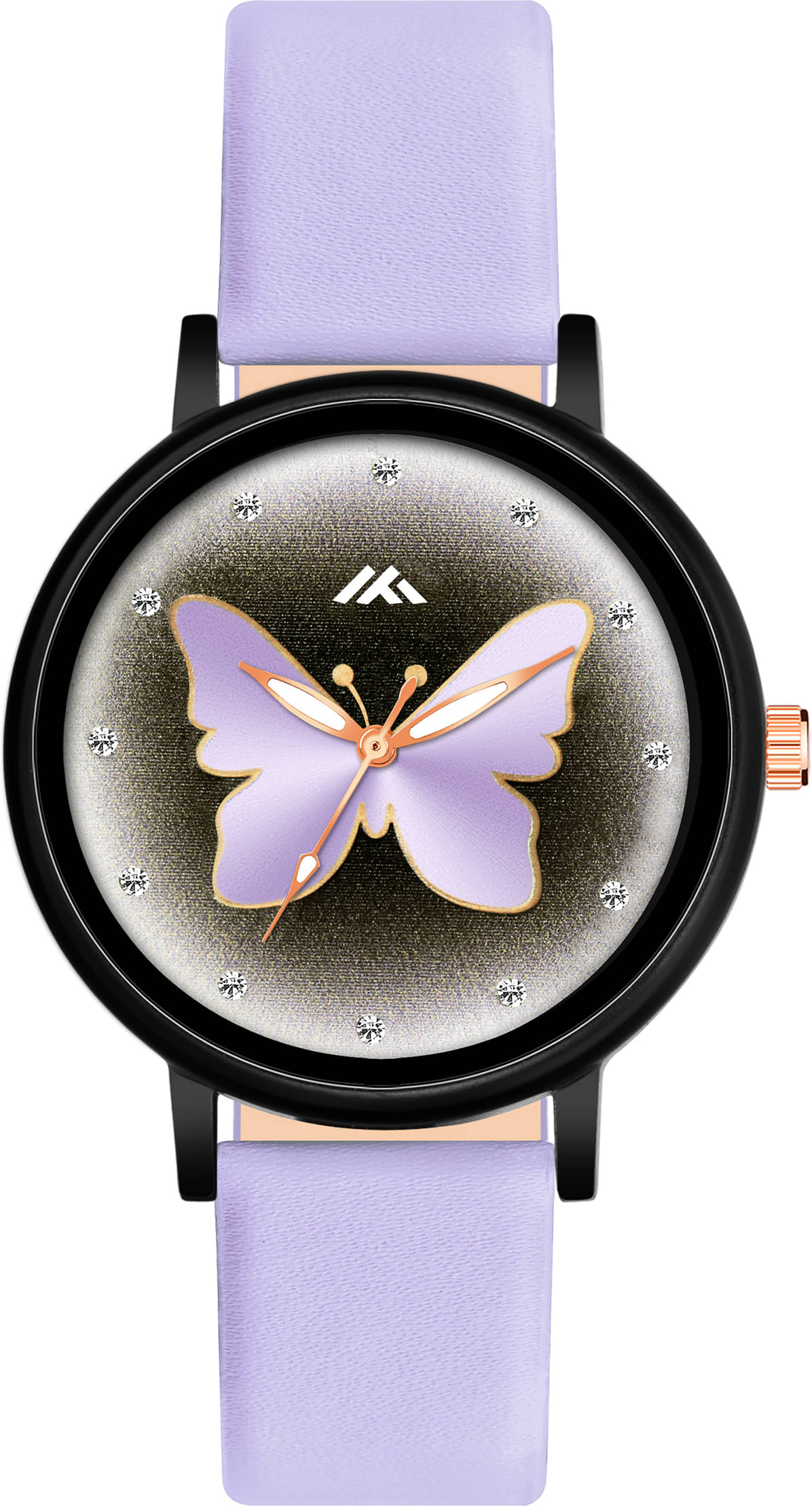     			Trex Purple PU Analog Womens Watch