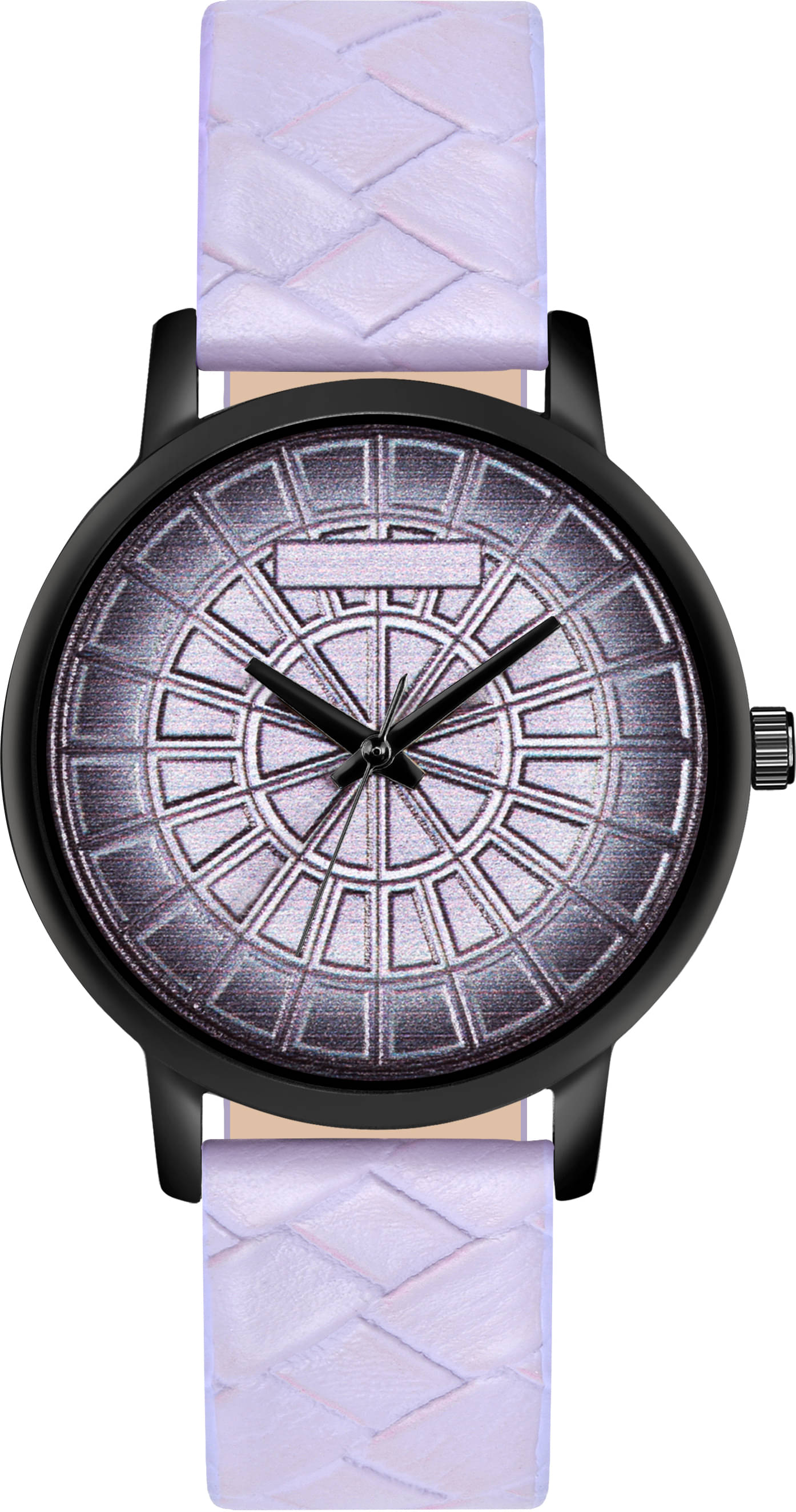     			Trex Purple PU Analog Womens Watch