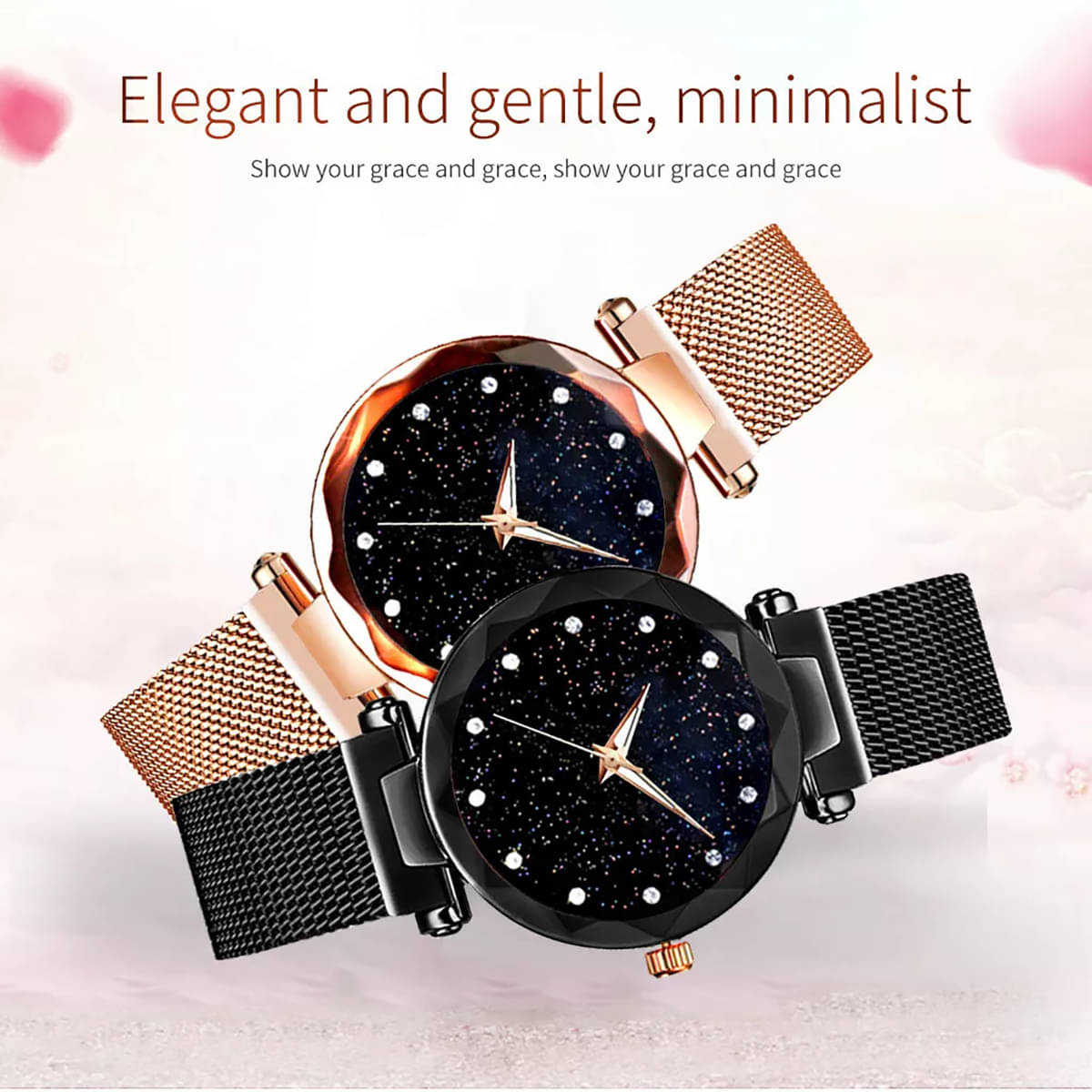     			Trex Rose Gold Fabric Analog Men's Watch