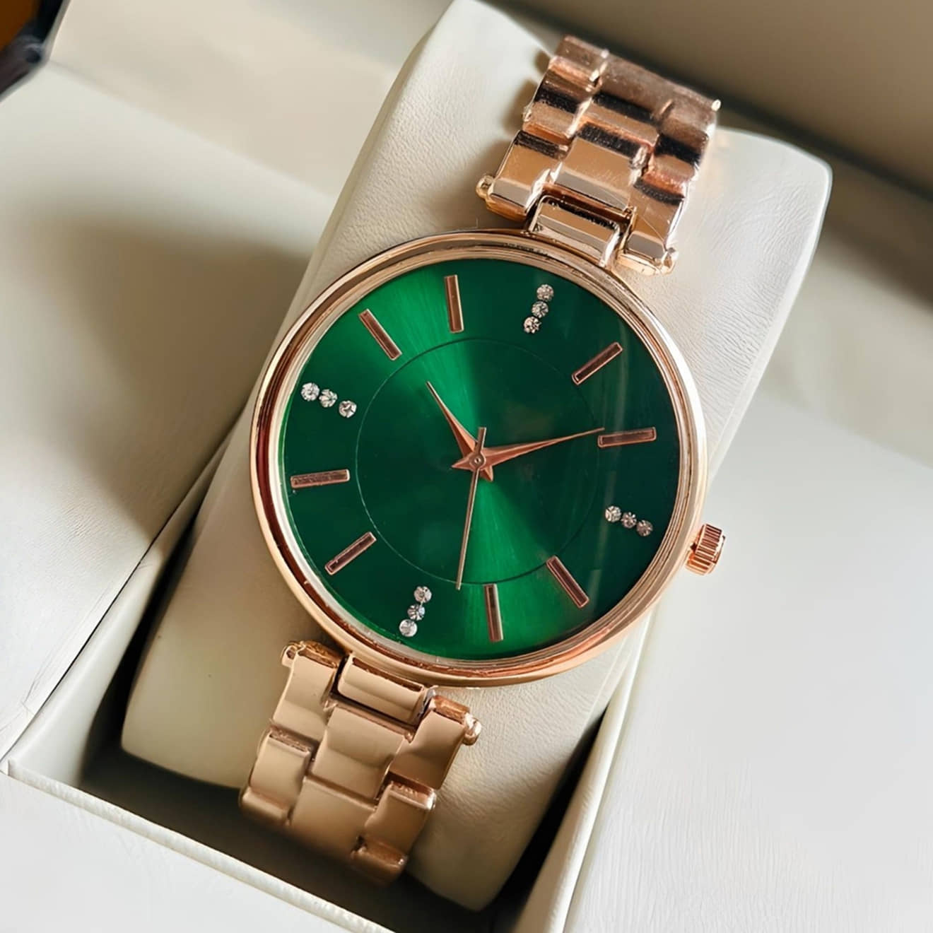 Trex Rose Gold Stainless Steel Analog Womens Watch