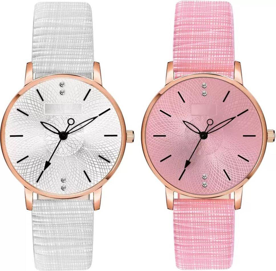     			Trex White PU Analog Men's Watch