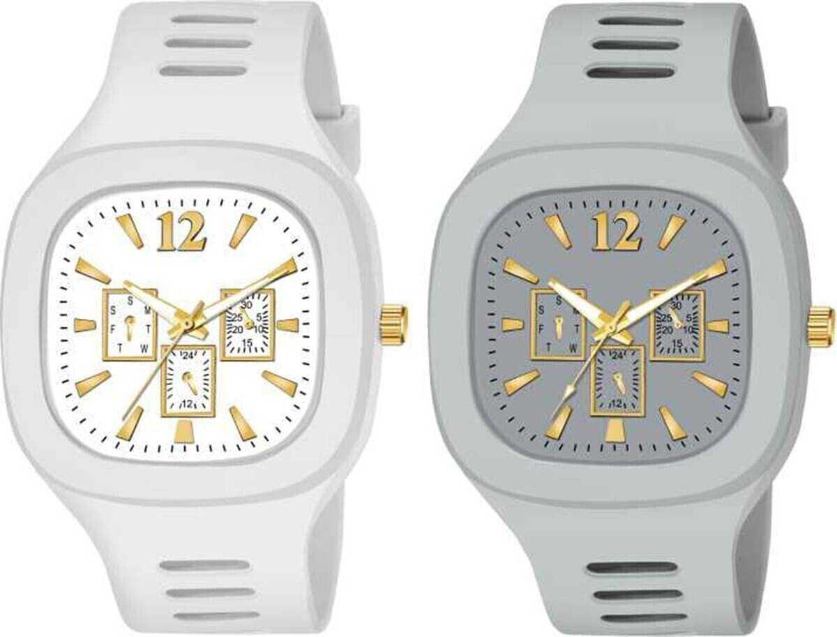     			Trex White Silicon Analog Men's Watch