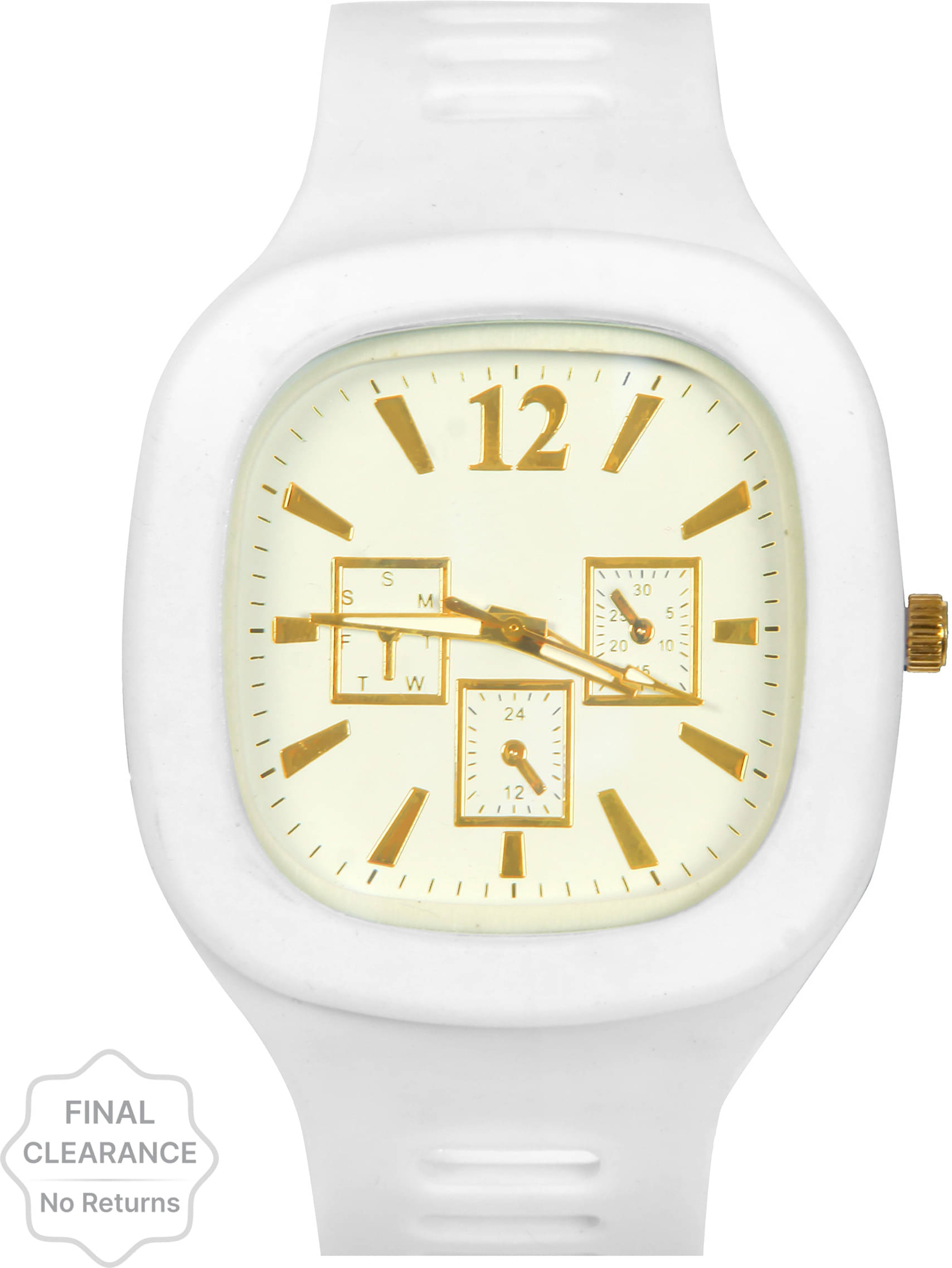     			Trex White Silicon Analog Men's Watch