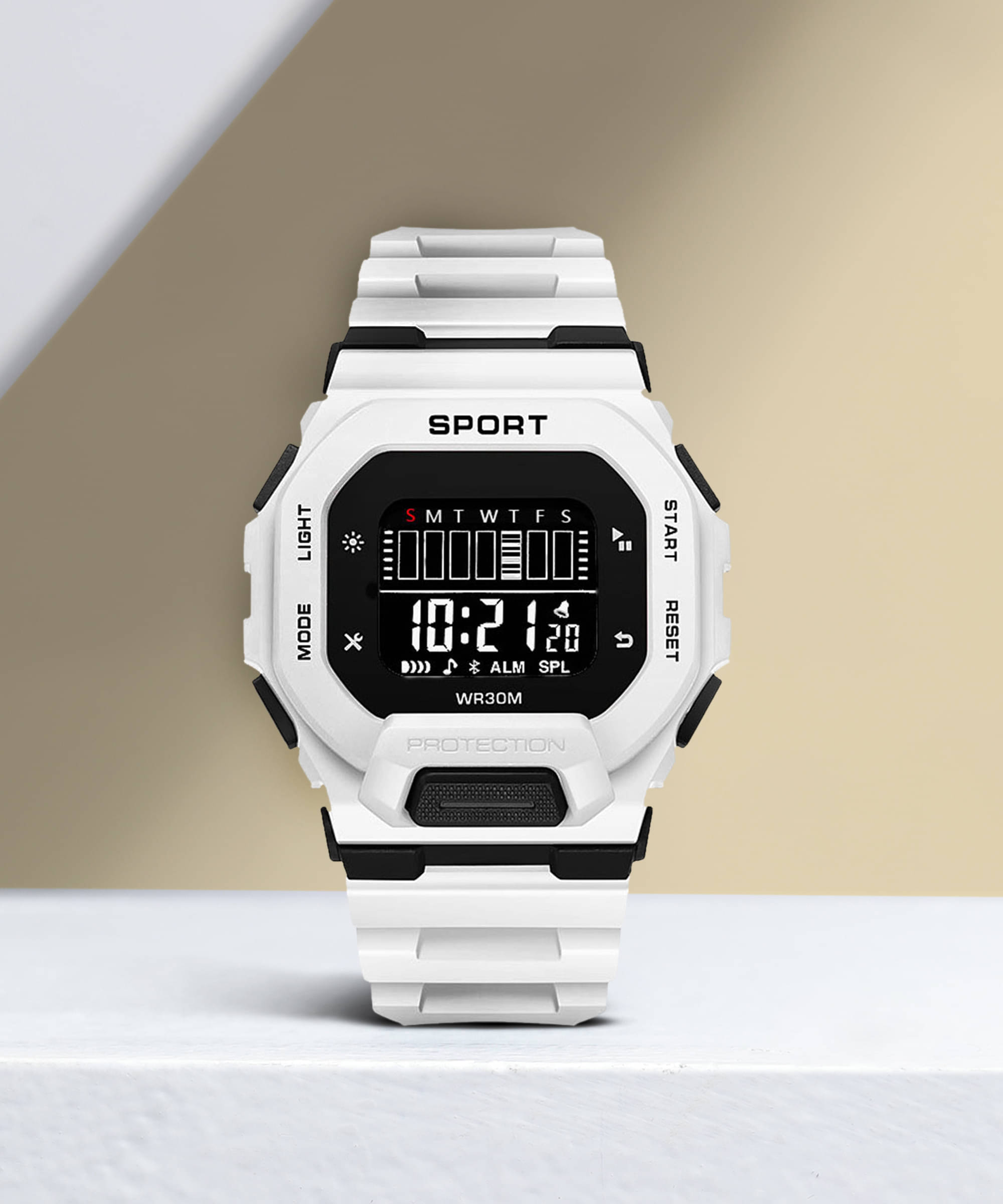     			Trex White Silicon Digital Men's Watch
