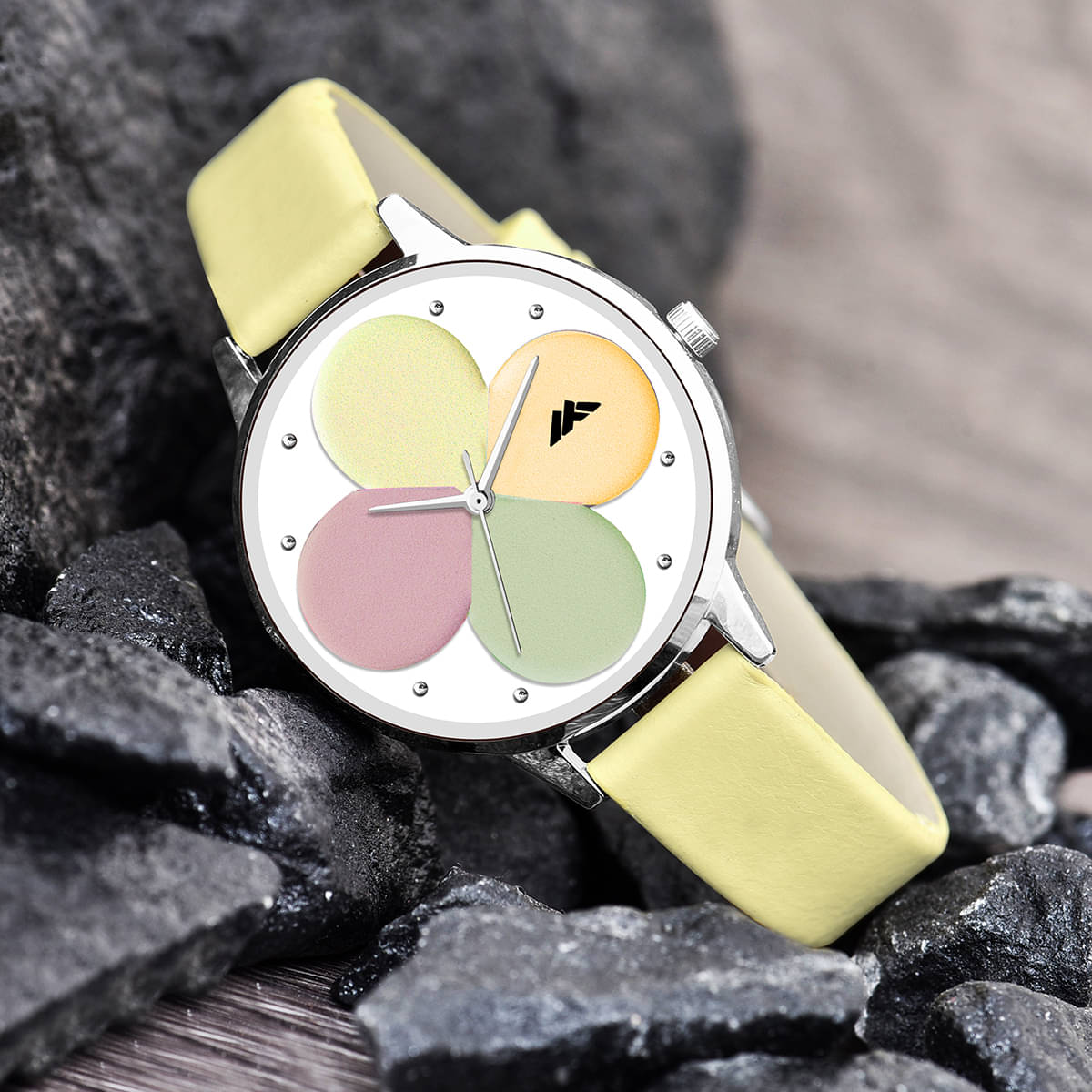     			Trex Yellow PU Analog Men's Watch