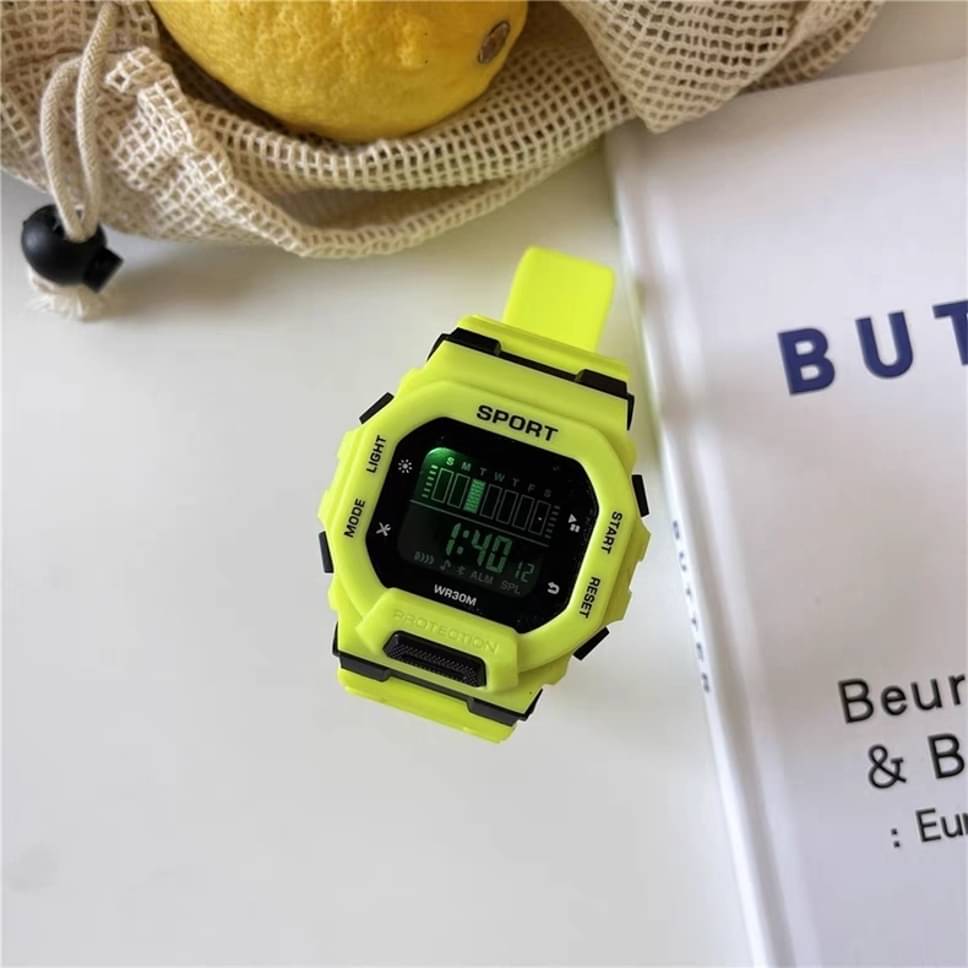     			Trex Yellow Silicon Digital Men's Watch