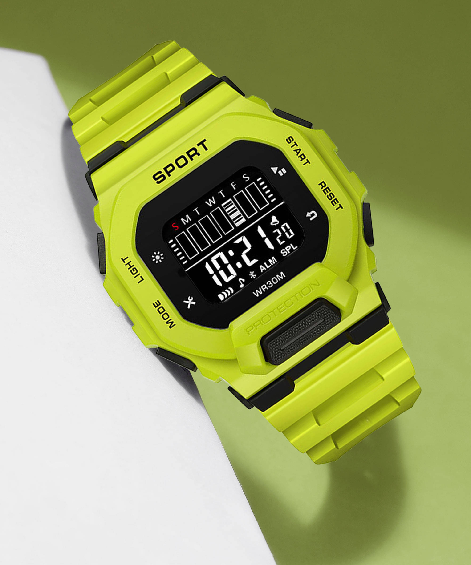     			Trex Yellow Silicon Digital Men's Watch